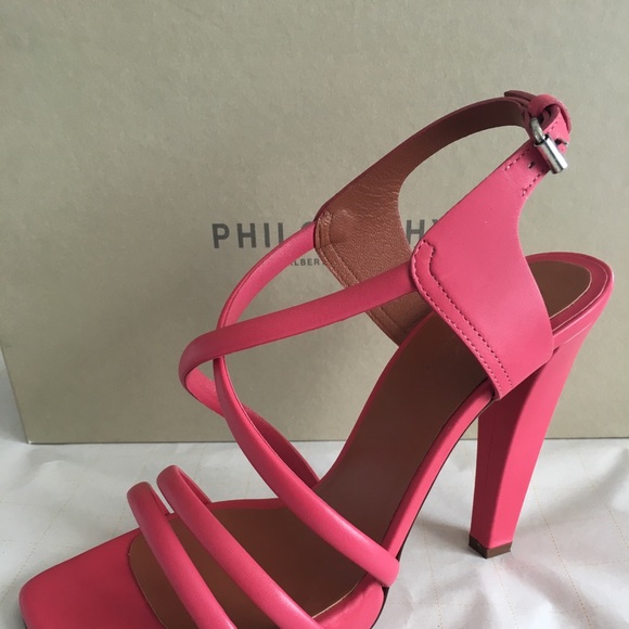 Philosophy di Alberta Ferretti Leathe Sandals Sz 7 - Picture 5 of 8
